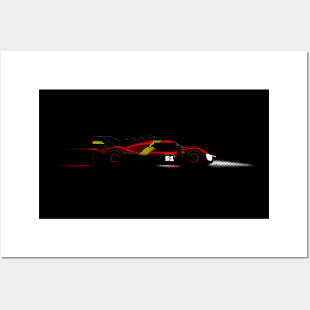 Ferrari 499p at LeMans Wall Art by taomotorsport